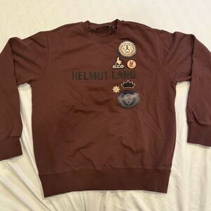 Helmut Lang Chocolate Brown Crewneck Sweater